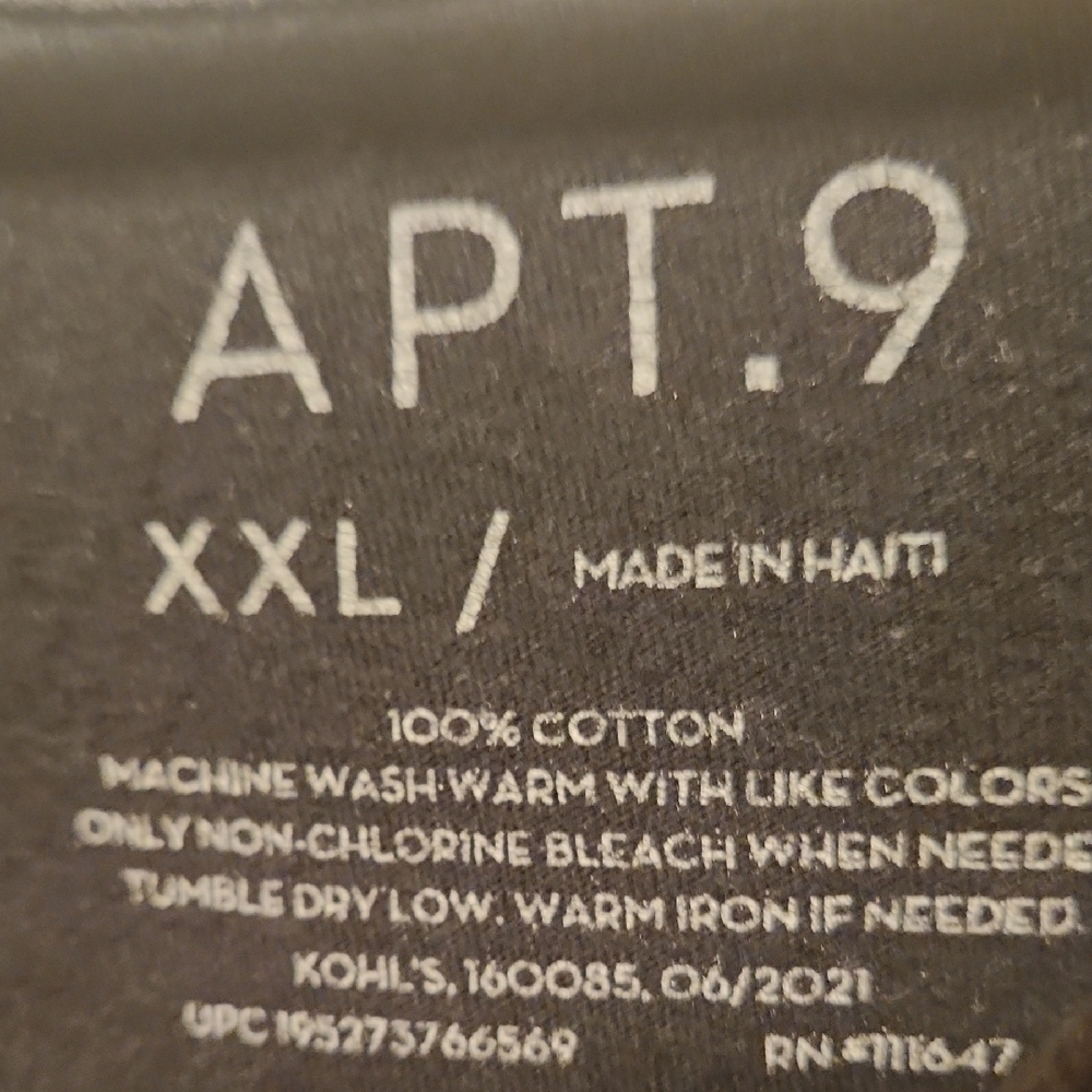 Apt. 9 Black Brooklyn New York Graphic Tee Men's Size XXL - Picture 2 of 9